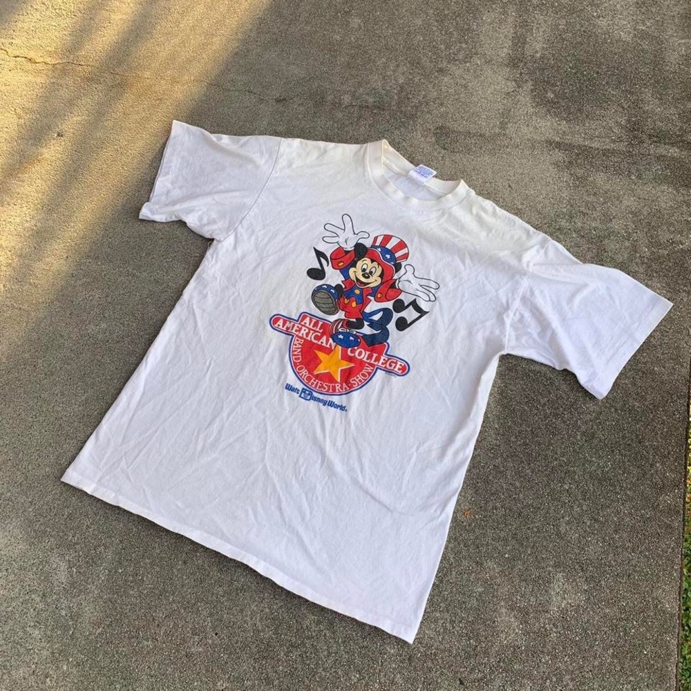 Vintage Single Stitch Walt Disney World Mickey Orchestra Shirt - Picture 2 of 4